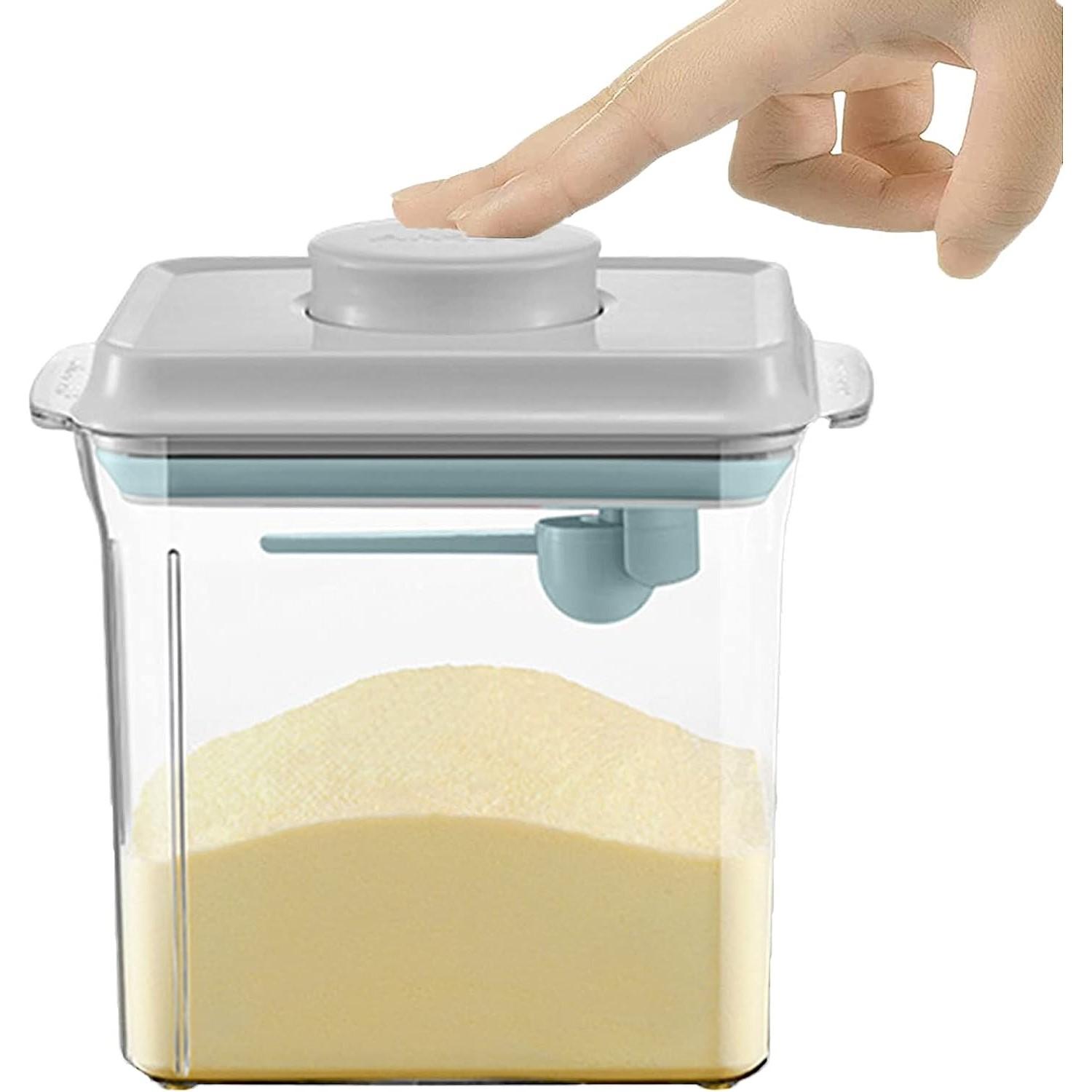 

Герметичный контейнер для хранения продуктов питания, дозатор молочной смеси с ложкой, герметичная банка без бисфенола-А, без скребка Rectangle 1700ml