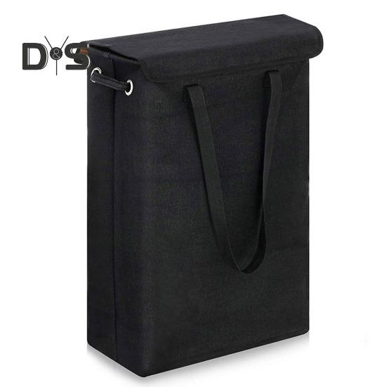 Laundry Storage Bag with Ergonomic Handle Foldable Design Dustproof Large Capacity Clothes Organization Laundry Basket