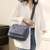 Borsa a tracolla da donna semplice in nylon con tasche multiple, impermeabile, per uscite casual e viaggi