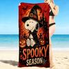 1Pc Snoopy Halloween Trick Treat Beach Towel Quick Dry Multiuse For Beach Pool Gym Yoga Home Travel Christmas Halloween Xmas Gift S1493