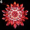 Fantastic Shiny Alloy Rhinestone Flower Wedding Bridal Bouquet Brooch Pin