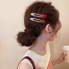 Korean Red Polka Dot Duckbill Clip for Women - 2025 New High-End Versatile Hair Accessory