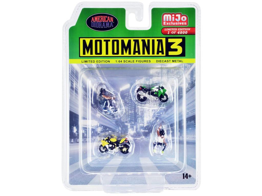 American Diorama Figure Motomania 3 Biker American Diorama Figure Motomania 3 Mijo Limited 1/64 [Product]