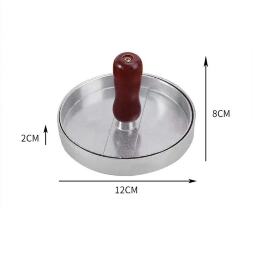 Burgerpress Non-Stick Hamburgare Patty Maker med Vaxpapper Aluminium Burgermakare för Kök BBQ Grill