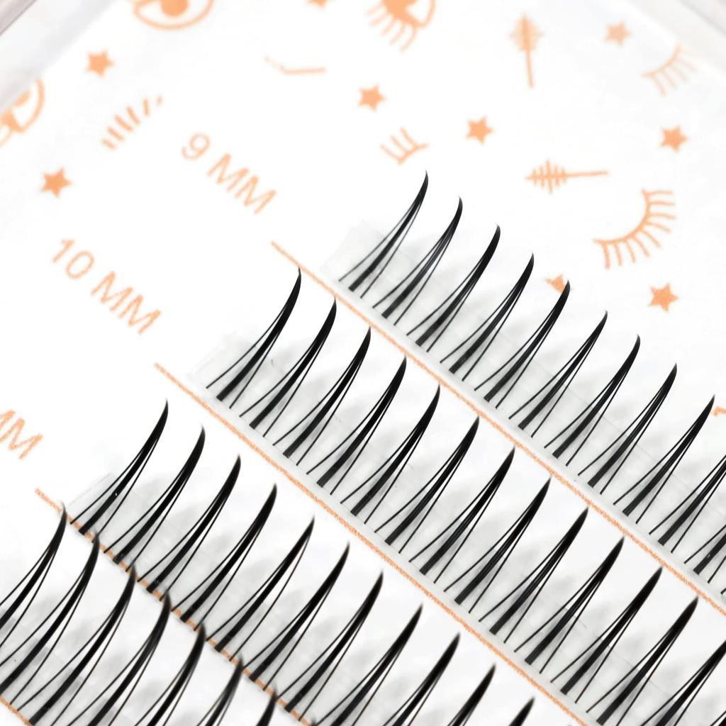 LASHIDOL Partial False Eyelash Easy To A False Eyelash Eyelashes, Extensions, Self-Application, Natural, Popular, DIY, Apply, 9-12mm (Orchid) (Type