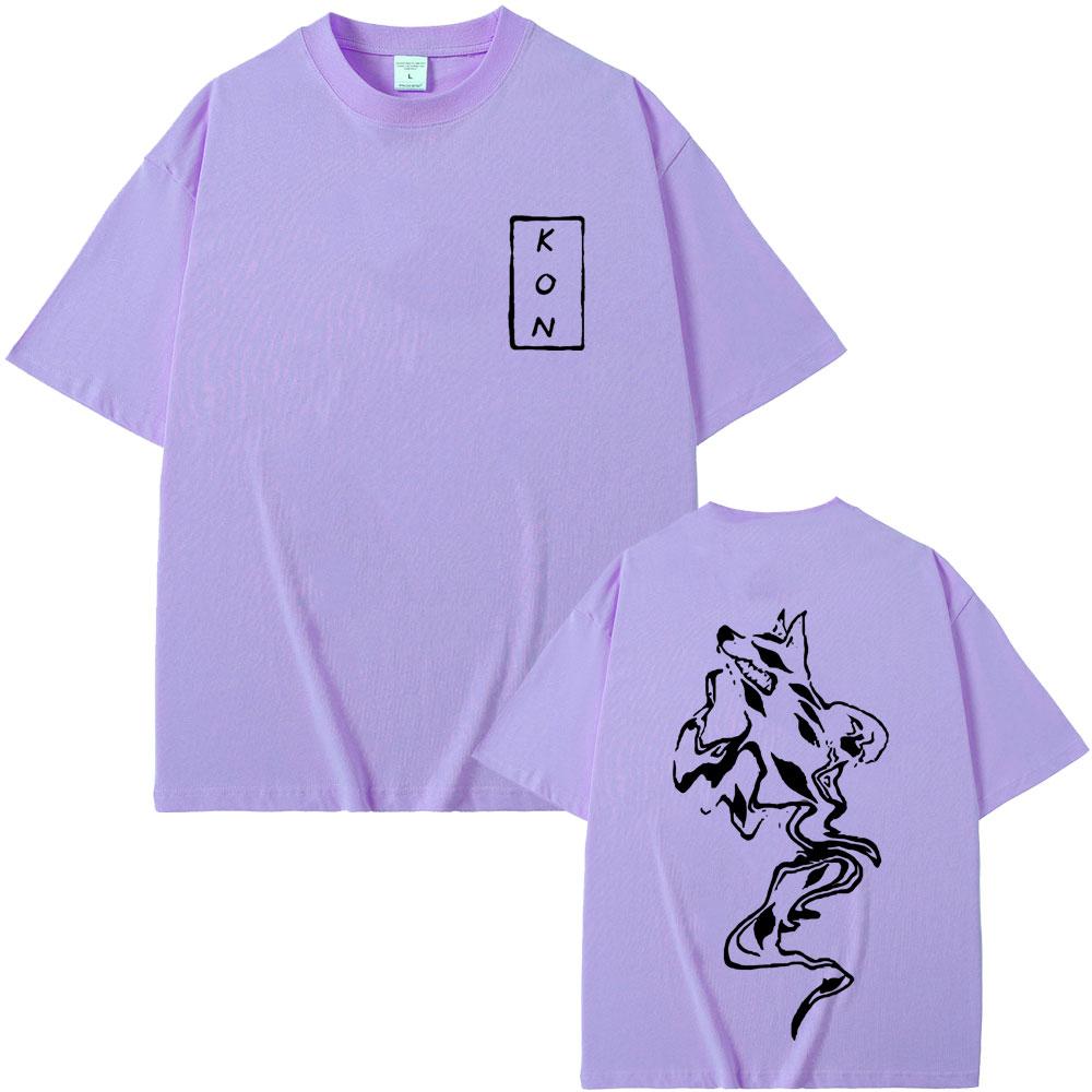 Anime Chainsaw Man T Shirts Hayakawa Aki Fox Devil Kon Graphic Short Sleeve Mens Womens Manga Fashion Oversized Tshirt Tops