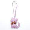 New PU Leather Kitten Bag Charm with Bow Cute Cartoon Animal Cat Pendant for Women's Handbags Small Gift