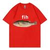 Funny Fih Fish Meme Tshirt High Quality Fashion Short Sleeve T Shirts Unisex Women Casual Loose Cotton Tshirts Summer Streetwear