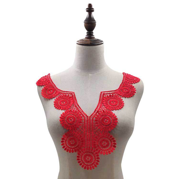 Water-soluble collar, polyester silk embroidered collar, three-dimensional hollow corsage, lace false collar DIY lace accessories