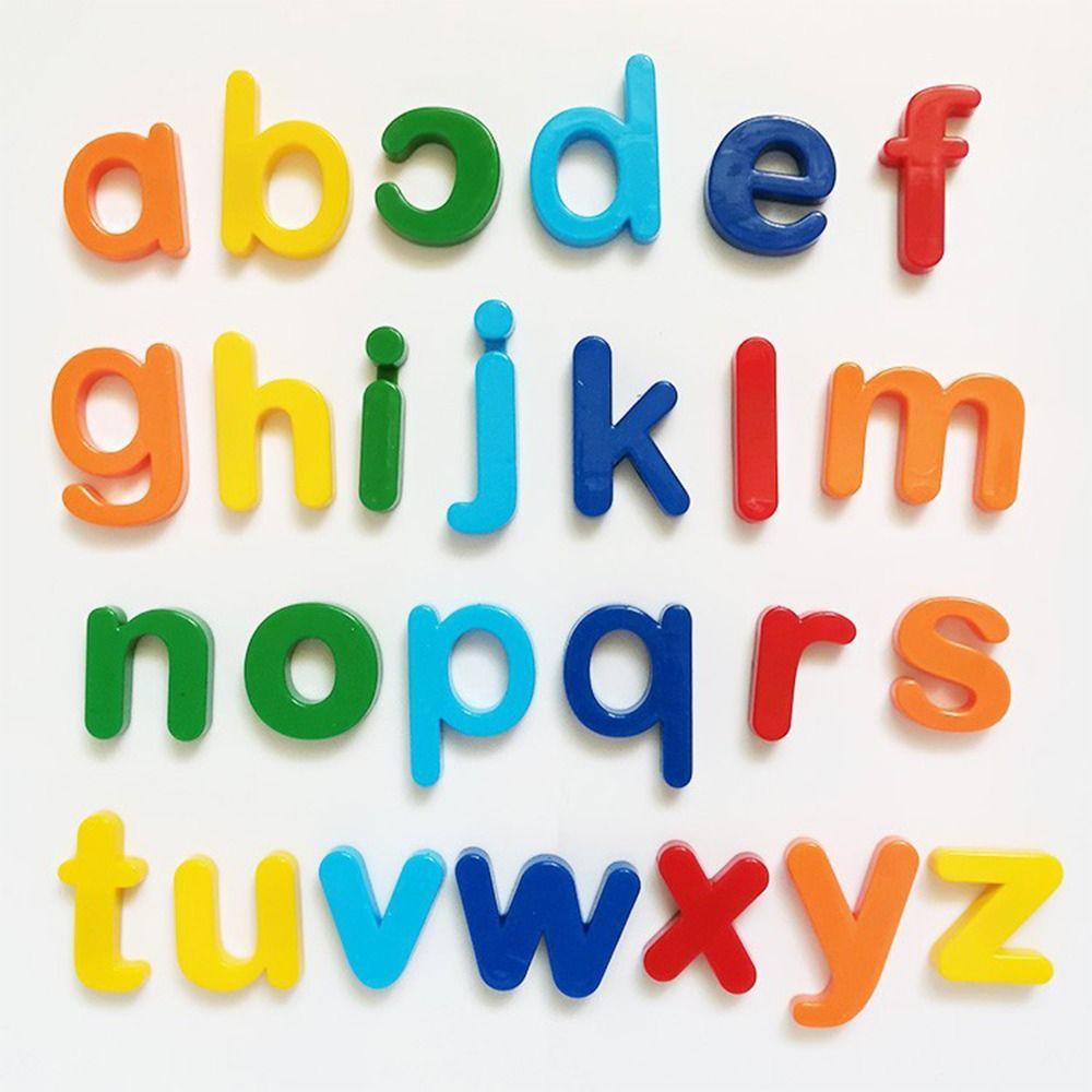 Multicolor Letters Refrigerator Magnet a-Z Spelling Counting Teaching Tool  Toddlers