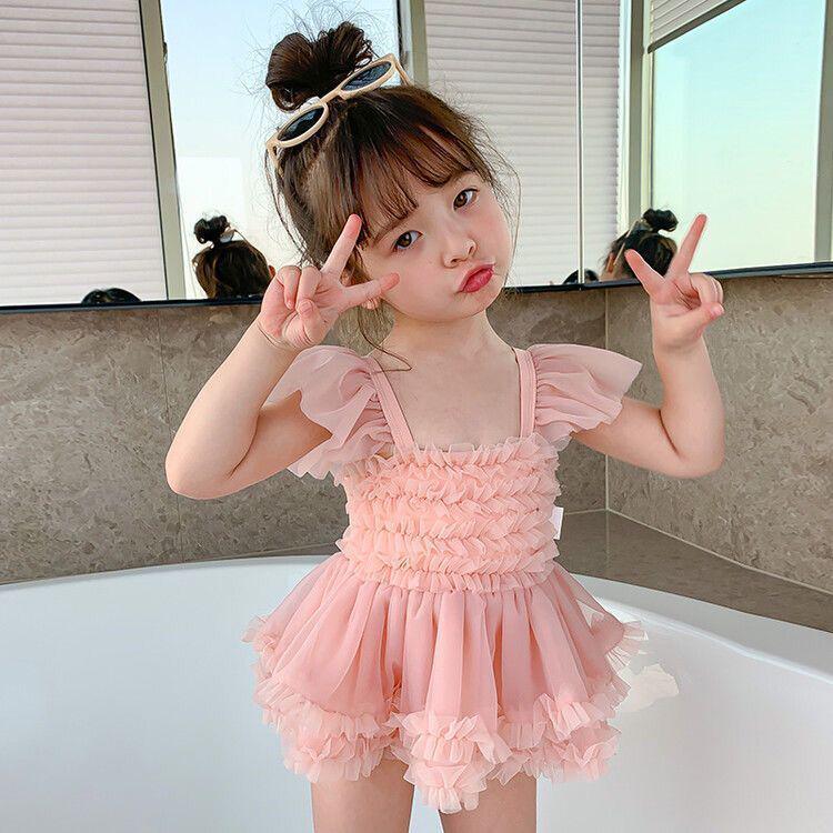 

Girls Summer One-Piece Swimsuit: Trendy 2025 Style for Ages 3-6 Height 80cm