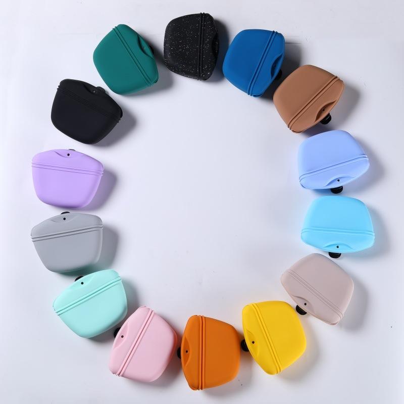 Silicone Dog Poop Bag Dispenser Leak Proof Design Various Color Options Perfect For Dog Walking Outdoor Use