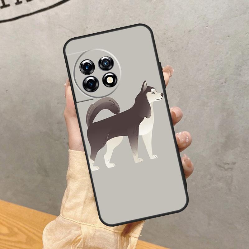 

Alaskan Siberian Husky Dog Case For OnePlus 8 9 10 Pro 15 13 12 11 13T 13R 12R 10T 8T Nord CE 5 2 3 4 Lite N20 N30 Cover OnePlus Nord 5