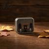 Compact Desktop Soft Decoration Mini Ghost Tin Box Set, Little Pocket Cute In A Box, Decorative Metal Storage Case Halloween Miniature Scene