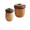 Wooden Acorn Toothpick Barrel Creative Walnut Nordic Cotton Swab Barrel Japanese Nut Toothpick Box Hazelnut Toothpick Barrel