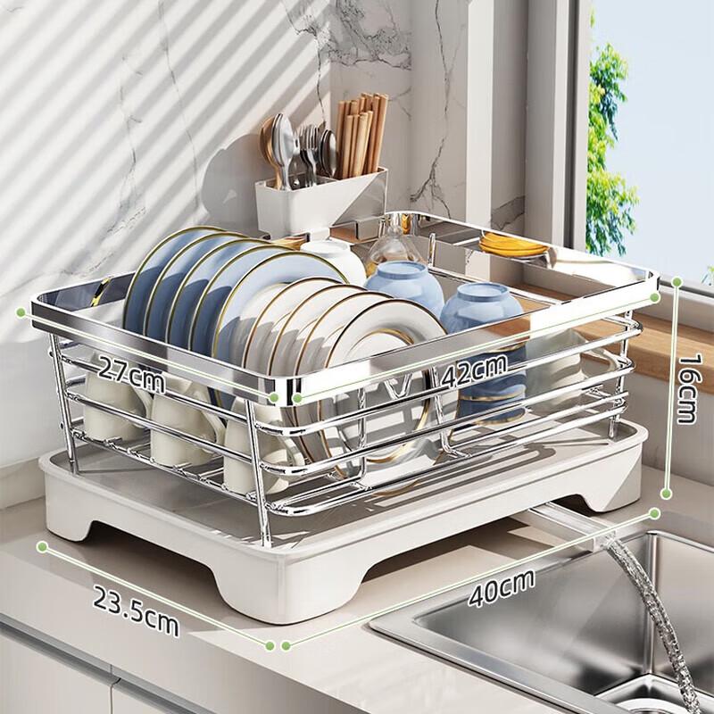 304 Stainless Steel Countertop Dish Drying Rack