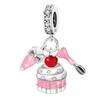 Copper Crown Pink Perfume Charm Bead Charms Bead Charms Compatible With Diy Bracelets Necklaces Making Gift Of High Quality Jewellery