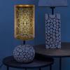 Metal Lamp Shades Hollow Carved Lampshade Iron Lamp Cover Modern Style Decorative Lamp Shade for Table Chandelier Wall Lamp, Flower Carved