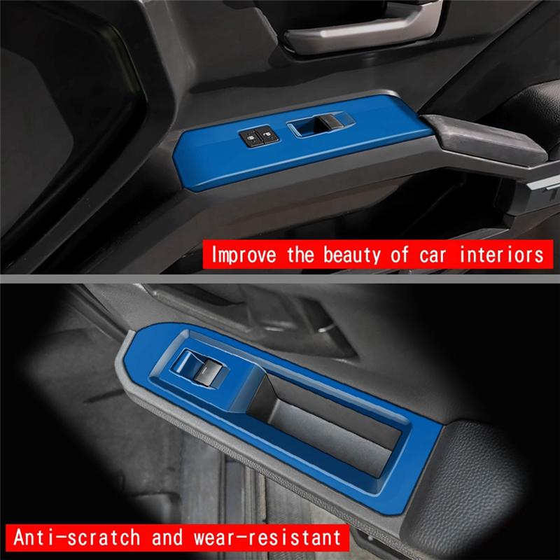 Car Window Glass Lift Cover Trim Window Switch Button Panel Frame For TOYOTA TACOMA 2025 LHD-A99D