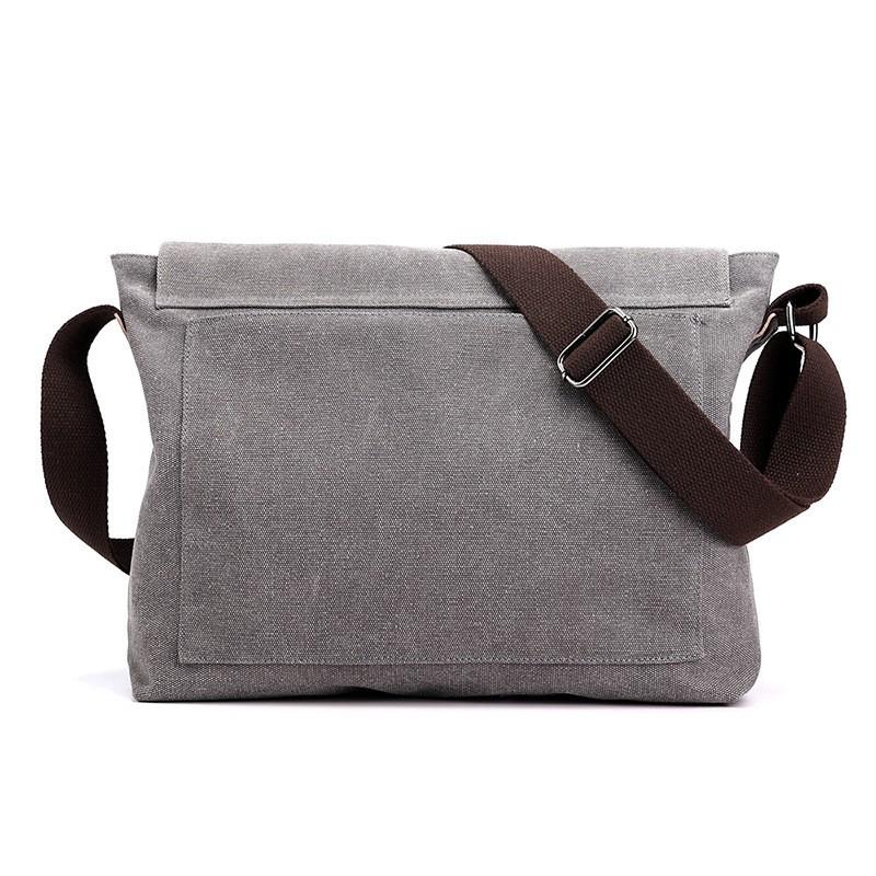 Men's Canvas Cross-body Bag Fashionable Single Shoulder Casual Multi-function Light