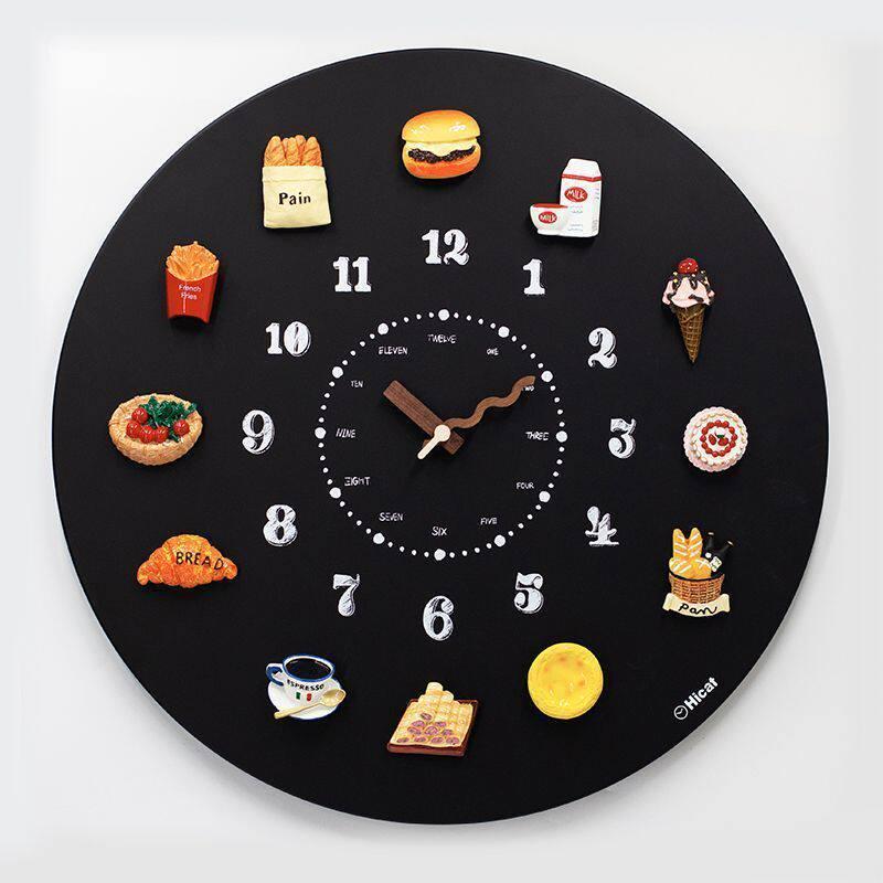 Magnetic Blackboard Wall Clock - DIY Artistic Home Decor for Living Room & Bedroom