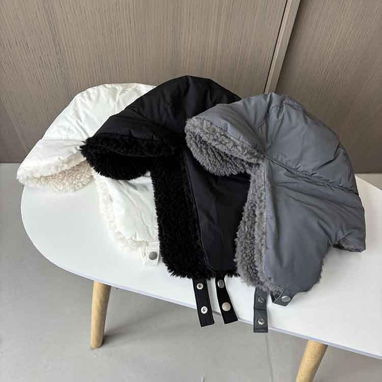 Korea Thickened Windproof Cold Warm Lei Feng Hat Men's and Women's Winter Lamb Fleece Ear Protector Outdoor Riding Ski Cap