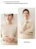 Women's Cashmere Raglan Cable Knit Sweater - 7-Gauge Double-Strand, Round Neck, Rolled Edge, Extra-Thick, Long-Sleeve Pullover.