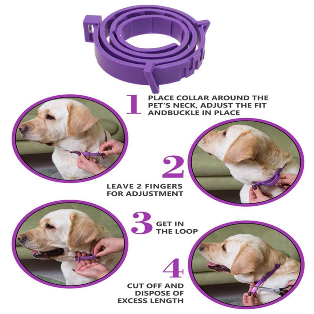 3Pack Calming Collar for Cat Safety Dog Pheromone Calming Collar Reduce Pet Anxiety Relax Stress Appease Silicone Collar