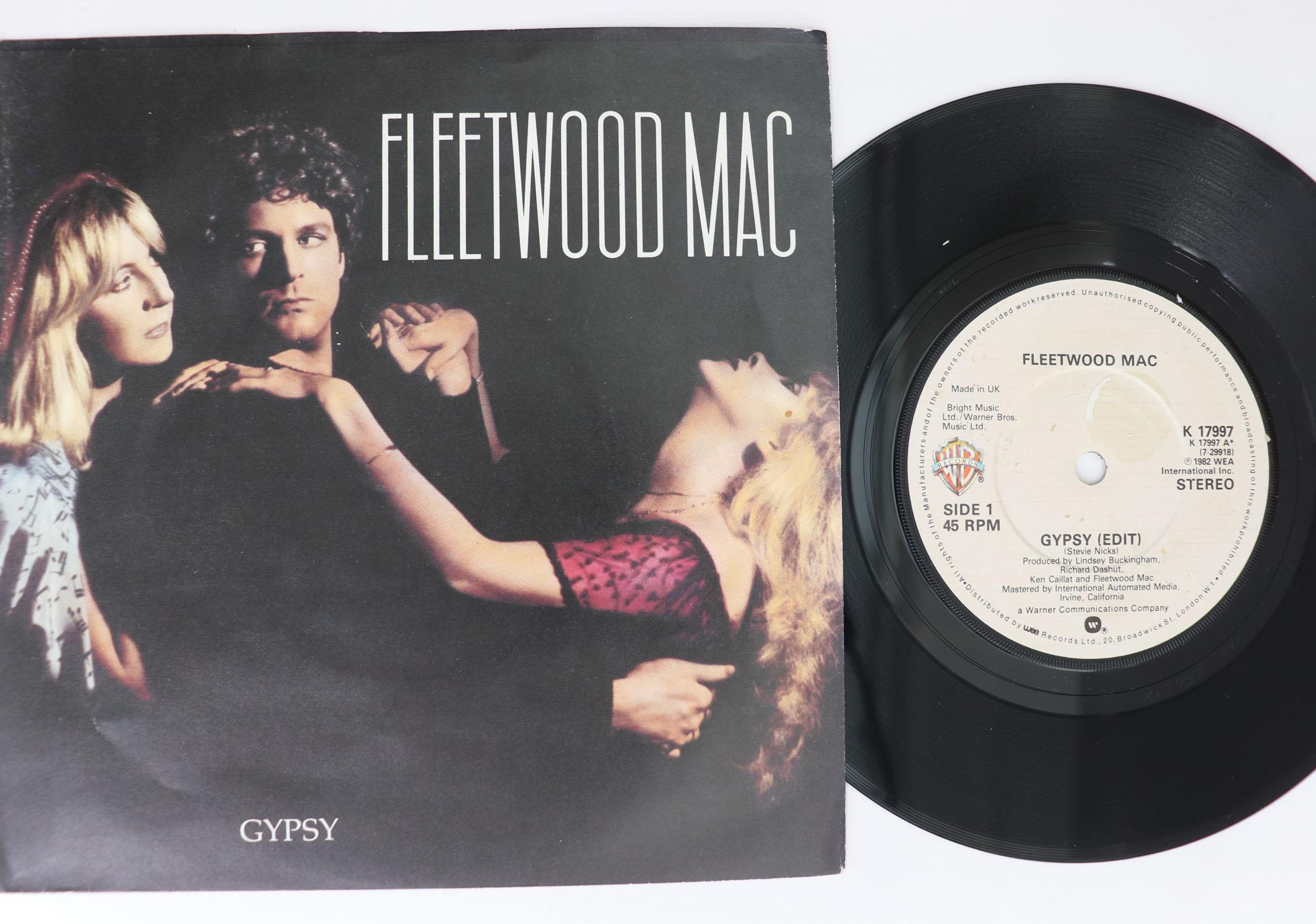 

7inch Record FLEETWOOD MAC Gypsy Cool Water K17997 WARNER BROS 1982 UK Rock Used