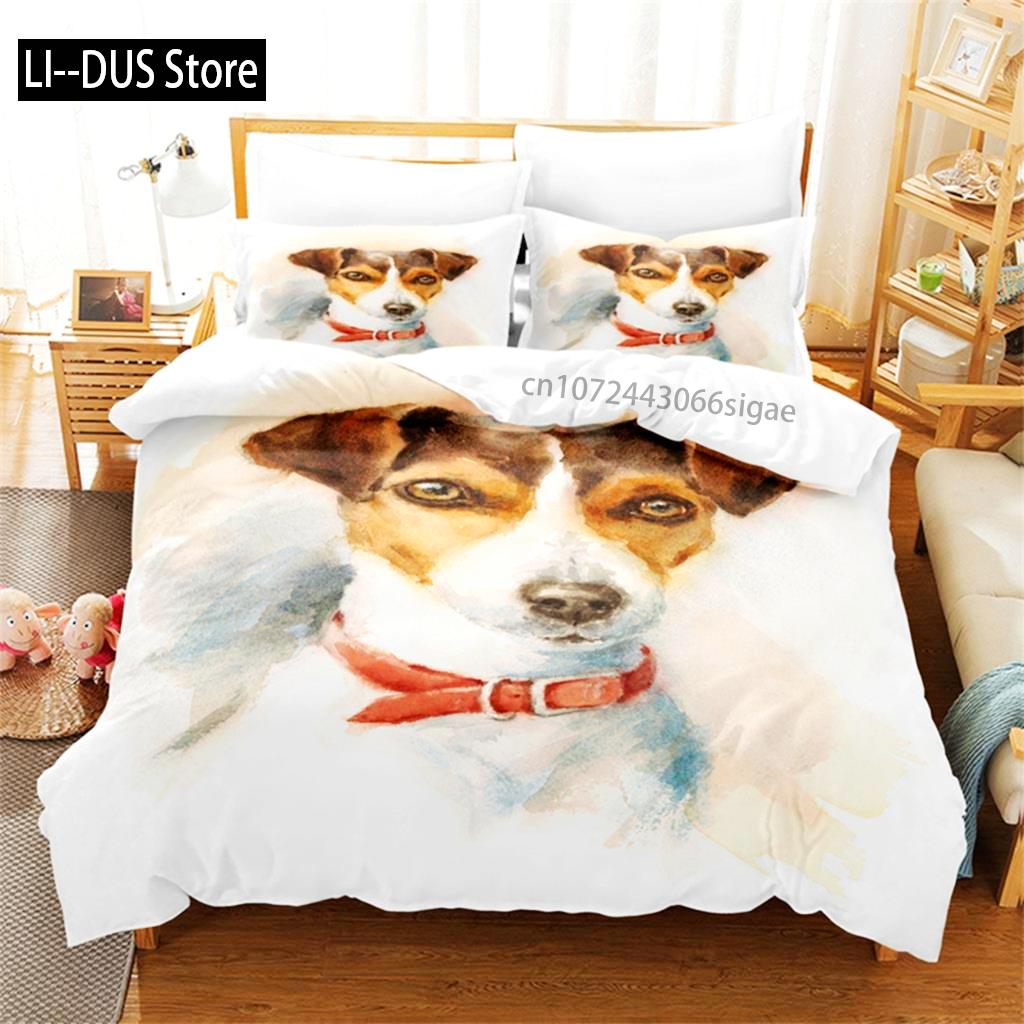 

Comforter Cute Animals Dogs Bedding Set 3D Bedding Digital Printing Queen Size Bedding Set Fashion Design Comforter (quilt)-EU Single(135*200cm)3pcs