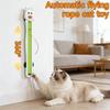 Juguete de Cuerda Voladora Automático con Sensor de Movimiento para Gatos, Montado en la Pared, Cuerda Silenciosa, Interactivo, Modos Ajustables, Juguete Eléctrico para Gatitos para el Aburrimiento