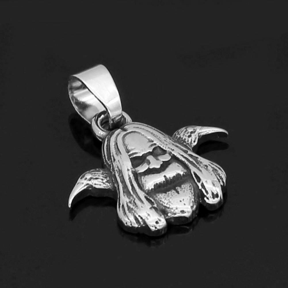 Viking Nordic Odin Raven Pendant Necklace - Stainless Steel Amulet for Men and Women