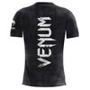 Round Neck 3D UFC Venum Printed Top Fashionable Casual Short Sleeved Men's T-shirts - Soft Medium Stretch Polyester Fabric Summer Relaxed Fit Clothing