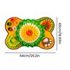 Yousheng Pet Slow Food Mat Bone Shaped Scent Training Pad Flannel Snuffle Mat with Squeakers Non-Slip Base Stress Relief Dog Toy