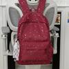 Schoolbag schoolbag new 1011 hot stamping three-dimensional star printing high school students large capacity fresh and sweet casual backpack