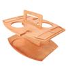 Wooden Picnic Table with Glass Holder Portable Wine Picnic Tray for Outdoor Easy To Disassemble