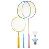 KAISER Wakuwaku Parent-Child Badminton Set KW-593: Includes Racket, Shuttlecock, and Case. Perfect for Leisure and Family Sports. (Large) Approx. 205
