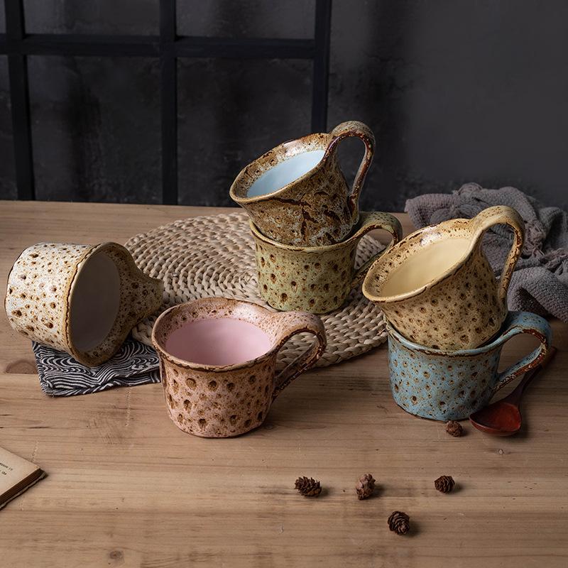 Kiln Change Breakfast Retro Mug Office Household Milk Oat Afternoon Teacup Coffee Cup High Value