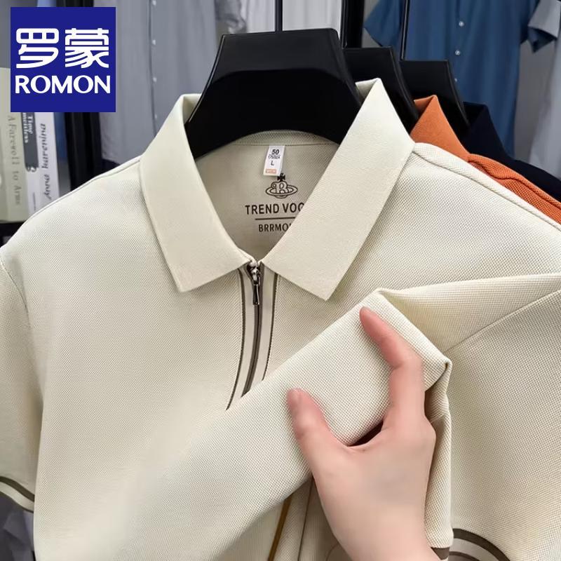 Romons Men's Business Casual Polo Shirt