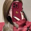 Golden Three-dimensional Pony Is Suitable for Apple 17promax Mobile Phone Case Iphone15 Matte Silicone 16 Simple 14 Tide
