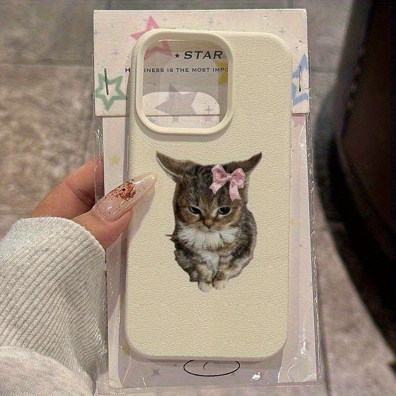 

Милый и очаровательный дизайн котенка с галстуком-бабочкой для iphone 17 16 Pro Max/14/16/15/13 Pro/12/11 Прочный и ударопрочный защитный чехол For iPhone 12