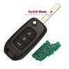 Car PCF7961M 4A Chip 433Mhz 3 Buttons Folding Remote Control Key For Renault Megane 3 HU56R Key Blade