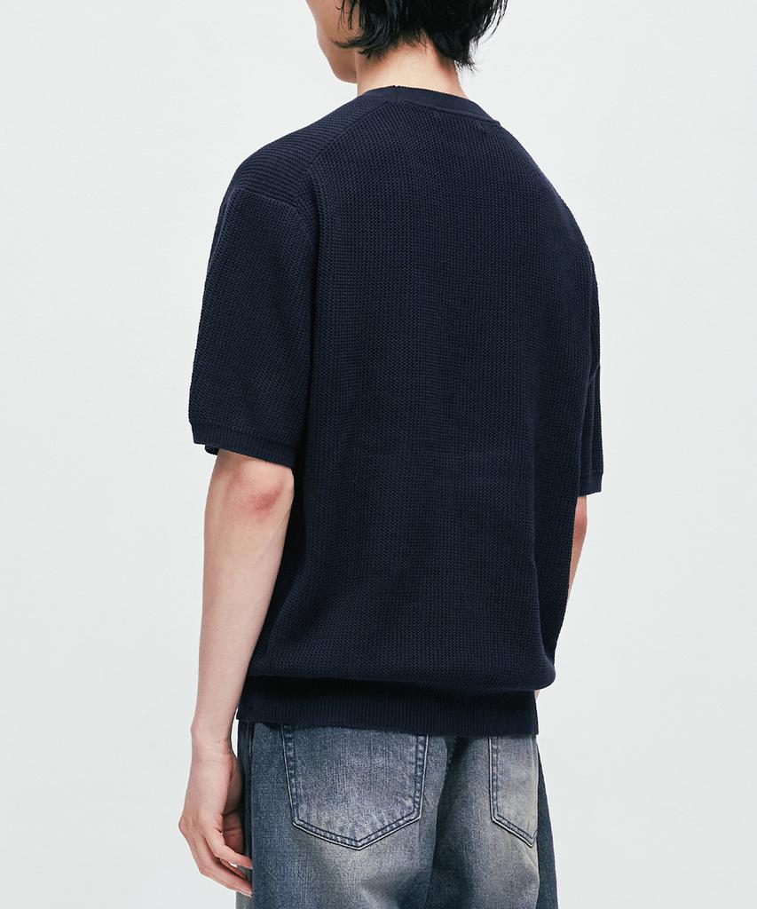 Beulaendideu Hard Twist Holiday Round Knit [Navy]
