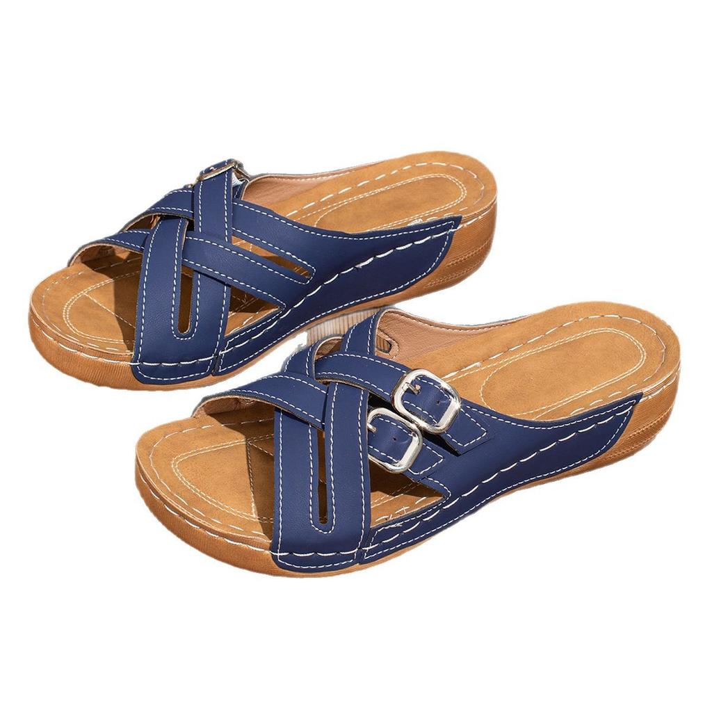 Fashion Women's Sandals Lightweight Wedges Heels Sandals For Summer Shoes Women Heeled Slippers Summer Footwear Female New Sandalias