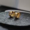 Minimally Hollowed Out Four Leaf Flower Fashionable and Versatile Earrings
