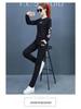 Trendy Spring/Summer 2025 Plus Size Women's Round Neck Sweatshirt & Long Pants Set