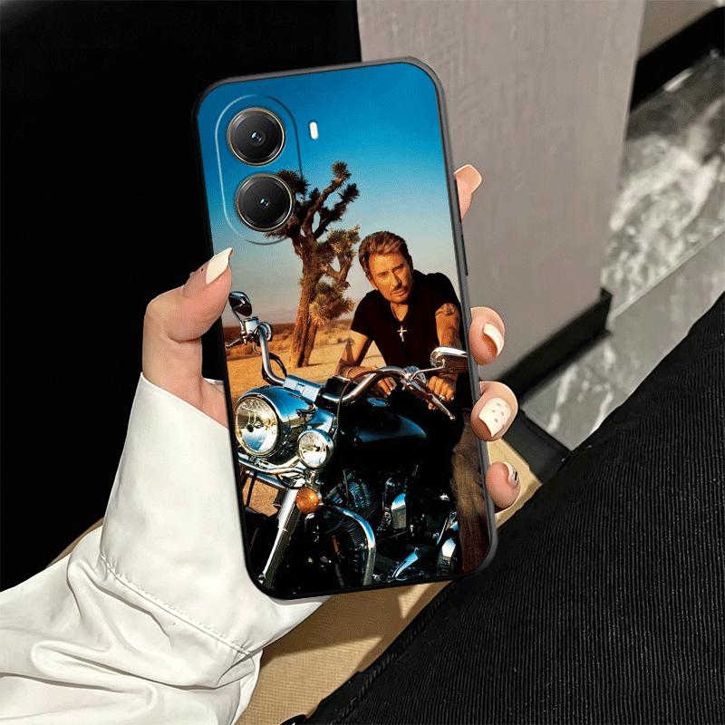 Johnny Hallyday Music Soft Phone Case for Xiaomi Poco X5 X6 X7 X8 Pro Max X3 F7 F8 Ultra M8 M7 M6 M5 Redmi 15 15C 14C 13C 12C X4