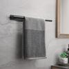 Bathroom Towel Racks No Drill Double Adhesive Towel Bar Stainless Steel Matte Black Towel Holder for Bathroom Kitchen