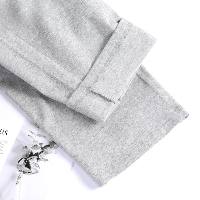 Pánské pyžamo z čisté bavlny – volné, velké velikosti na jaro a podzim, univerzální pro domácí i venkovní nošení.