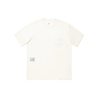 Li-Ning Reignite Series Graphic Print Loose Casual Short Sleeve Drop Shoulder T-Shirt Unisex Tops Off-White AHSU233-1